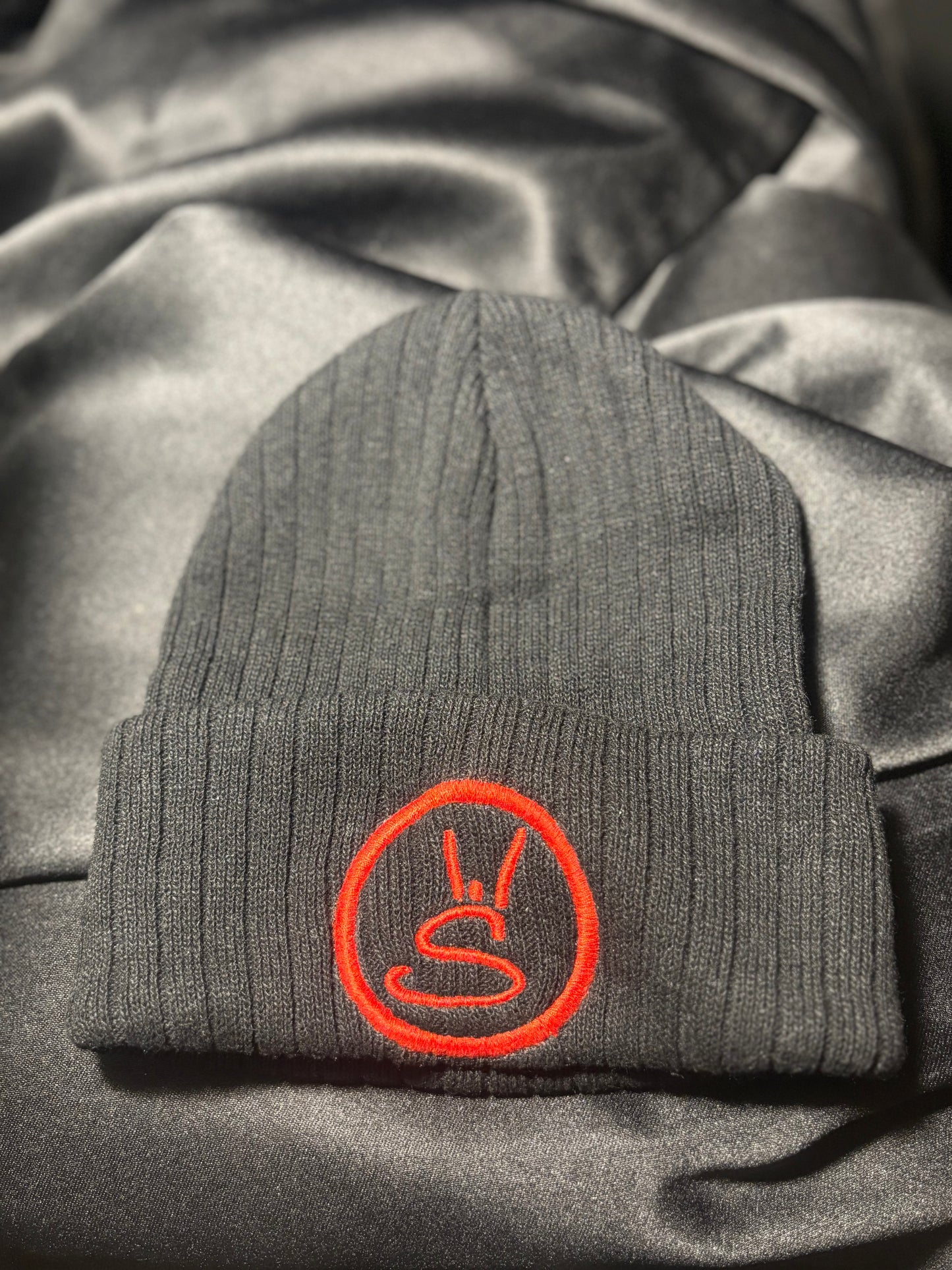 WEEKLY SCHEDULE Logo Beanie - Black w/Red Logo