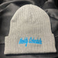 WEEKLY SCHEDULE Logo Beanie - Gray w/Blue Script